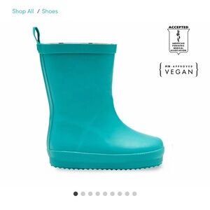 Ten Little Teal Rain Boots